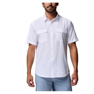 NWT Columbia Men's James Bay Short Sleeve Woven Shirt XL - Omni-Shade™ UPF 40